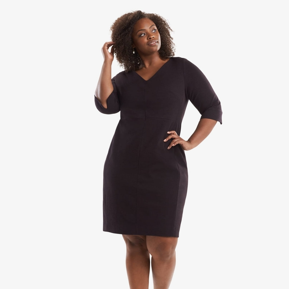 MM LaFleur Mona dress Textured Ponte in Lava Size +1